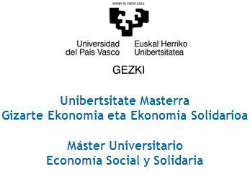 GIZARTE EKONOMIA ETA EKONOMIA SOLIDARIA UNIBERTSITATE MASTERRAren aurkezpena