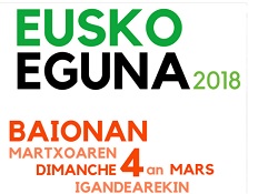 Eusko eguna ospatuko dute Baionan martxoaren 4ean, sortu eta 5 urte igaro direnean