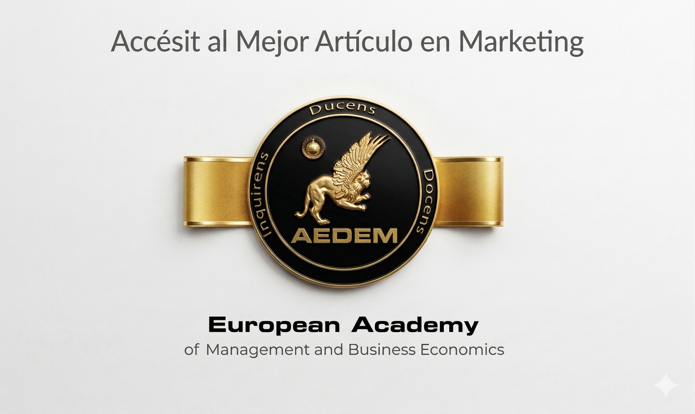 AEDEM 2026 Kongresuan aitortza GEZKIrentzat: accésit saria ESSerako marketin‑tresnen proposamenagatik