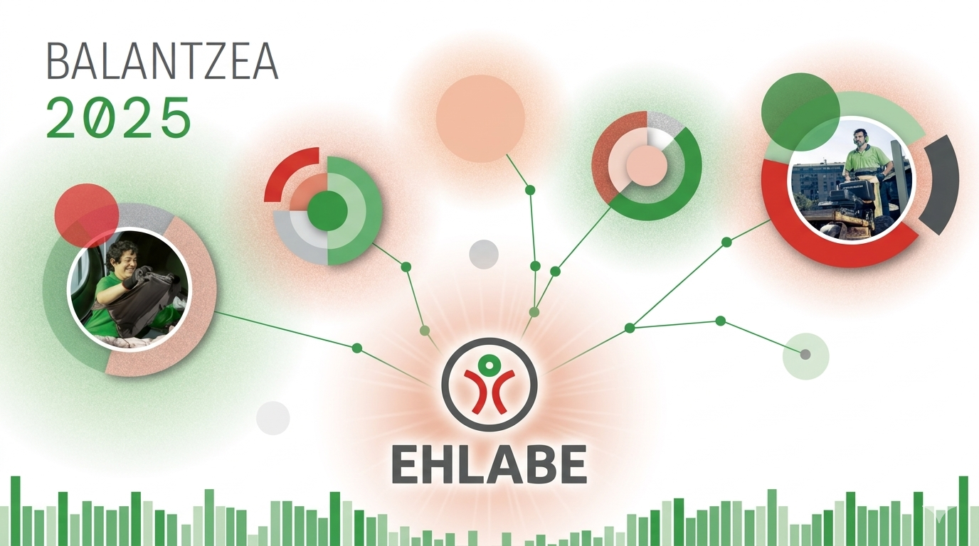EHLABEren 2025eko Balantzeak Euskadin enplegu inklusiboaren aurrerapena berresten du